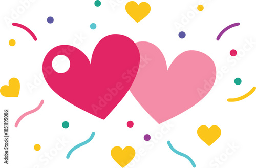 Celebrating love with hearts