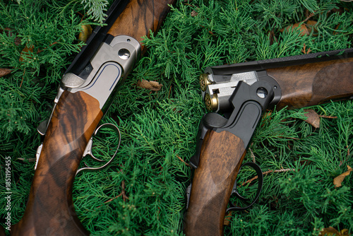Luxury over and under hunting shotguns