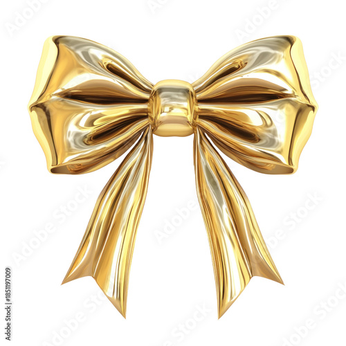 A shiny, gold bow png transparent
