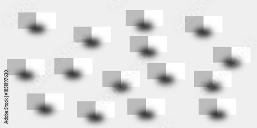 Abstract white 3D geometric shapes on white background. Professional Blank Paper or Cardboard Box Template. Innovative wall art design modern abstract gallery installation. 3d Modern abstract design.