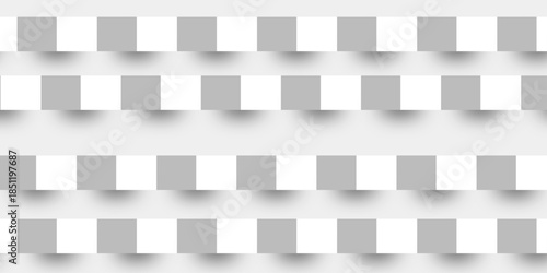 Abstract white 3D geometric shapes on white background. Professional Blank Paper or Cardboard Box Template. Innovative wall art design modern abstract gallery installation. 3d Modern abstract design.