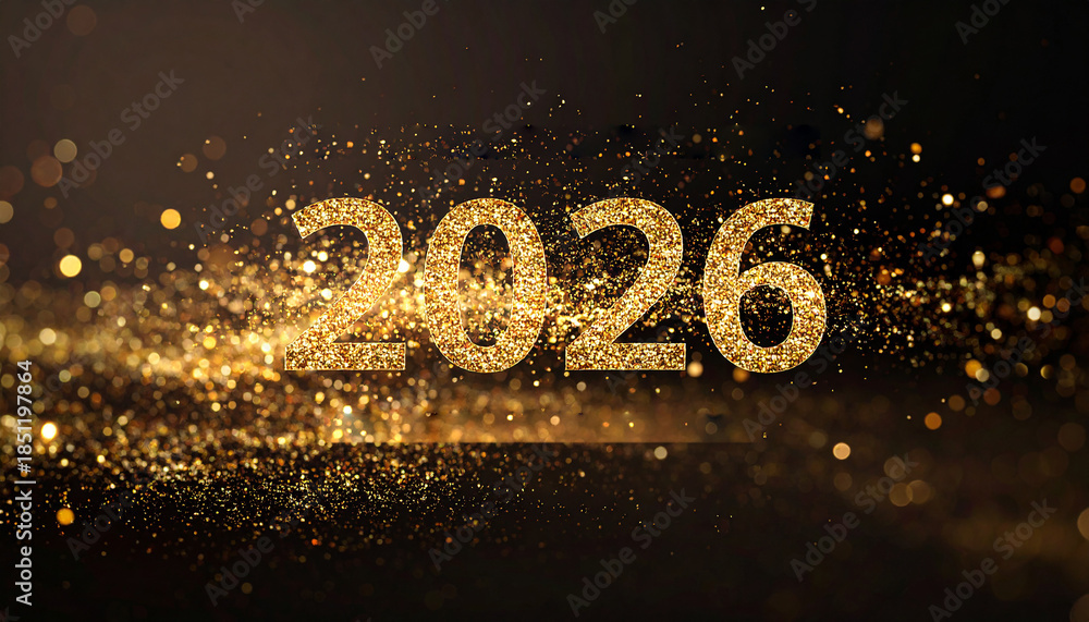 Obraz premium Fondo elegante oscuro con partículas doradas y efecto bokeh, recurso para campaña publicitaria, tarjeta de Navidad, fin de año, celebraciones y fiestas 