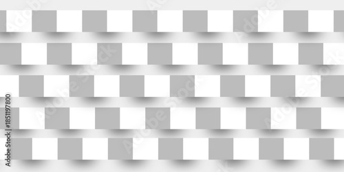 Abstract white 3D geometric shapes on white background. Professional Blank Paper or Cardboard Box Template. Innovative wall art design modern abstract gallery installation. 3d Modern abstract design.