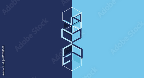 Abstract Geometric Blockchain Network Structure.