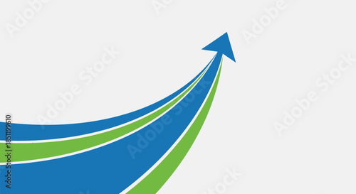 Upward Arrow Graph Showing Growth and Success.