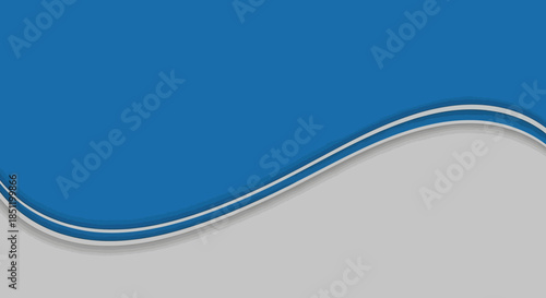 Blue Wave Background with Gray Area.