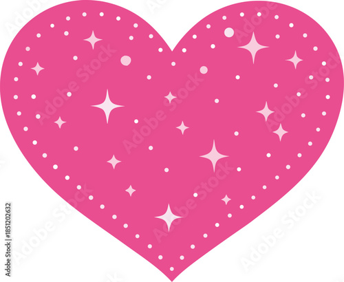 Sparkling pink heart
