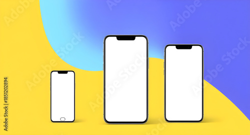 smartphone phone mockup with white blank screen vector image, smartphone screen mockup vector, mobile phone illustration mockup, phone blank display template, white screen smartphone illustration, mod