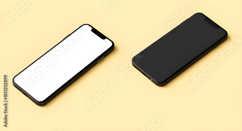 smartphone phone mockup with white blank screen vector image, smartphone screen mockup vector, mobile phone illustration mockup, phone blank display template, white screen smartphone illustration, mod