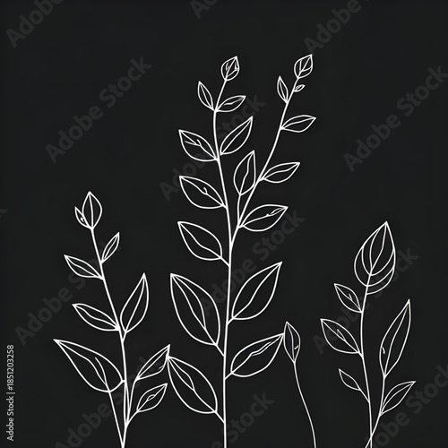 cartoon plant silhouettes, cute plant shadow icons, playful foliage silhouettes, children plant outline set, friendly greenery shadows, soft shape leaves silhouettes, rounded plant outline pack, kawai