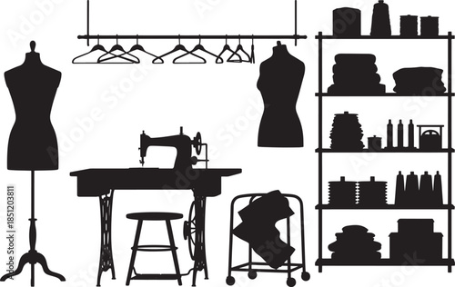 sewing workshop equipment and accessories