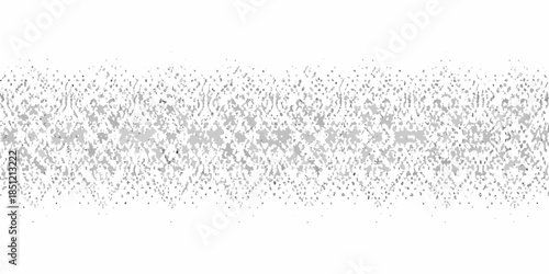 A grainy speckled texture resembling static or light snowfall is depicted