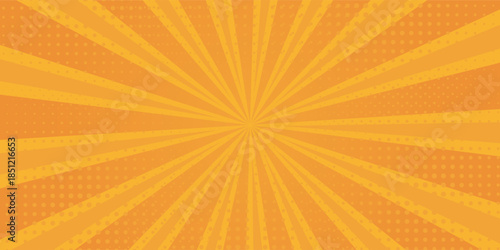 Anime Comic Background. Pop Art Style Background. Pop Up Retro Comic Background. Vector halftone illustration. Vintage background for comic superhero text, speech bubble, message.