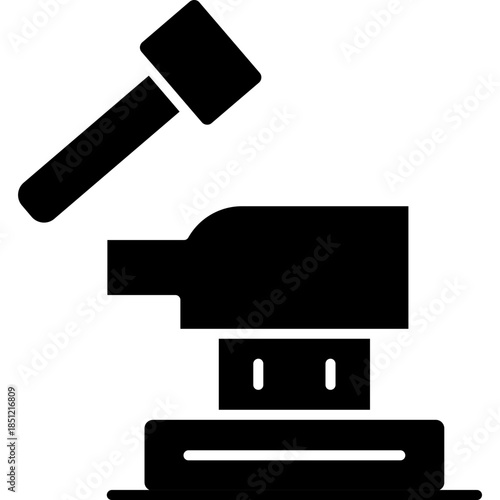 Anvil Icon Vector Element