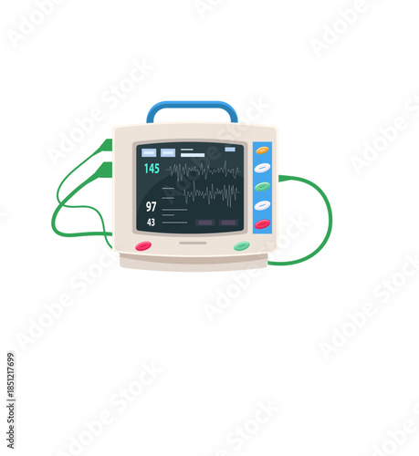 digital multimeter isolated on white