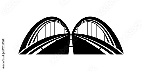 bridge and street logo. unique bridge logo modern vector and abstract logo 