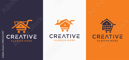 Home seller logo design concept, home buyer logo, residential home seller.
