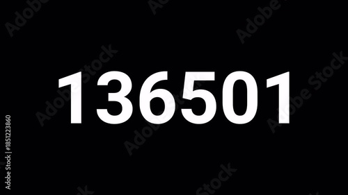 300,000 Counter Animation on black back ground