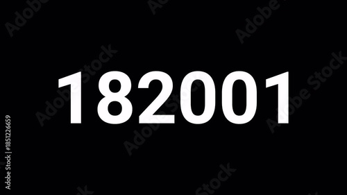 400,000 Counter Animation on black back ground 