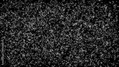 Wallpaper Mural Abstract white glowing particles floating on black background creating a vibrant bokeh effect Torontodigital.ca