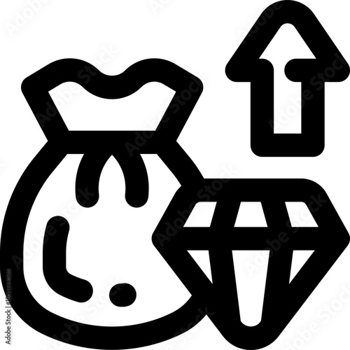 value line icon. Clean and minimalist vector icon for websites, mobile apps, presentations, and logos. Fully scalable and customizable for any project.