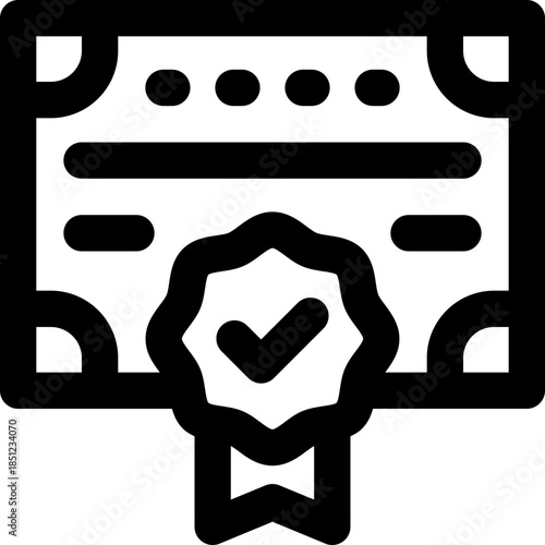 bond line icon. Clean and minimalist vector icon for websites, mobile apps, presentations, and logos. Fully scalable and customizable for any project.