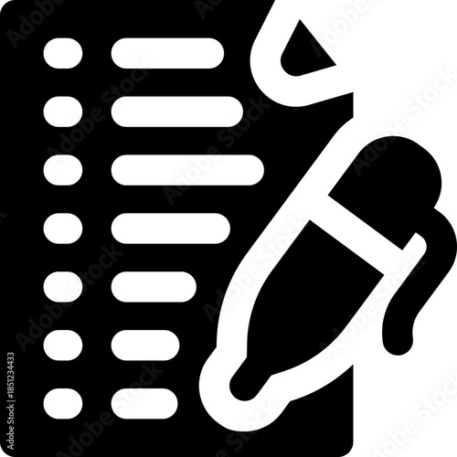 data glyph icon. Strong and solid vector icon for websites, mobile interfaces, presentations, and visual branding. High quality and easy to edit.