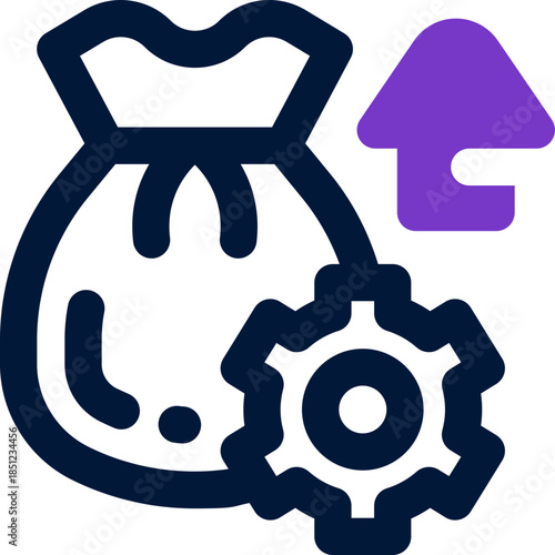 management duotone icon. Sleek and modern vector icon for websites, mobile apps, marketing materials, and corporate design. Fully scalable and ready to use.