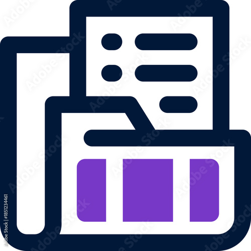 portfolio duotone icon. Sleek and modern vector icon for websites, mobile apps, marketing materials, and corporate design. Fully scalable and ready to use.