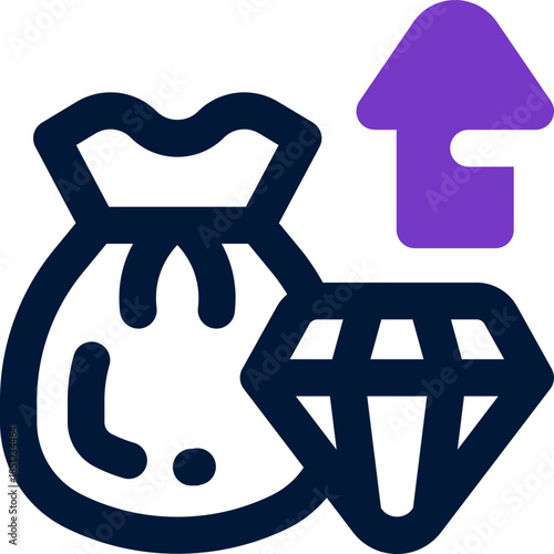 value duotone icon. Sleek and modern vector icon for websites, mobile apps, marketing materials, and corporate design. Fully scalable and ready to use.