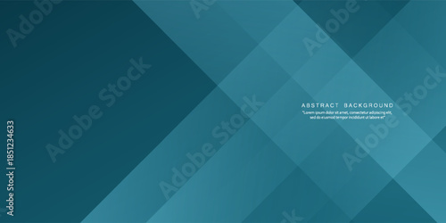 Abstract overlap dark green turquoise geometric gradient square design layers background with shadow and shapes. Eps10 vector