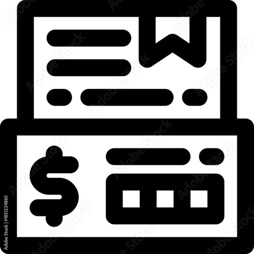 letter of guarantee line icon. Clean and minimalist vector icon for websites, mobile apps, presentations, and logos. Fully scalable and customizable for any project.