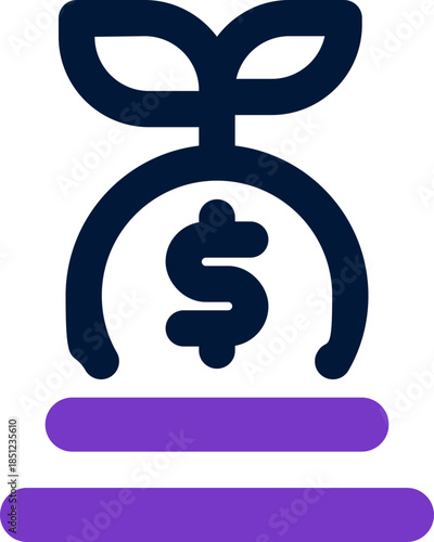 investment duotone icon. Sleek and modern vector icon for websites, mobile apps, marketing materials, and corporate design. Fully scalable and ready to use.