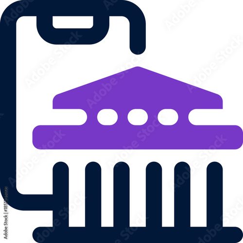 mobile banking duotone icon. Sleek and modern vector icon for websites, mobile apps, marketing materials, and corporate design. Fully scalable and ready to use.