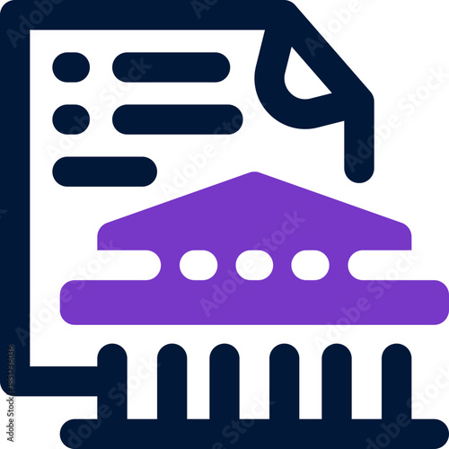 document duotone icon. Sleek and modern vector icon for websites, mobile apps, marketing materials, and corporate design. Fully scalable and ready to use.