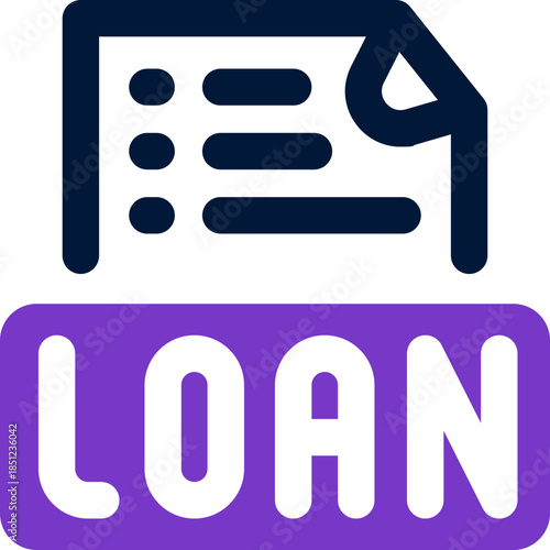 loan duotone icon. Sleek and modern vector icon for websites, mobile apps, marketing materials, and corporate design. Fully scalable and ready to use.
