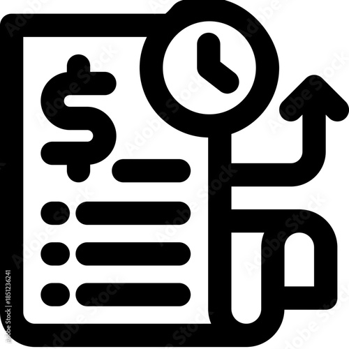 automatic line icon. Clean and minimalist vector icon for websites, mobile apps, presentations, and logos. Fully scalable and customizable for any project.