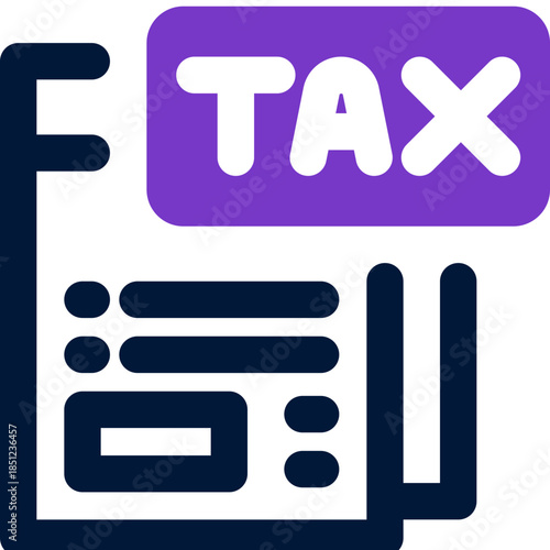 taxes duotone icon. Sleek and modern vector icon for websites, mobile apps, marketing materials, and corporate design. Fully scalable and ready to use.