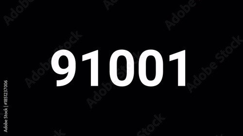 200,000 Counter Animation on black back ground