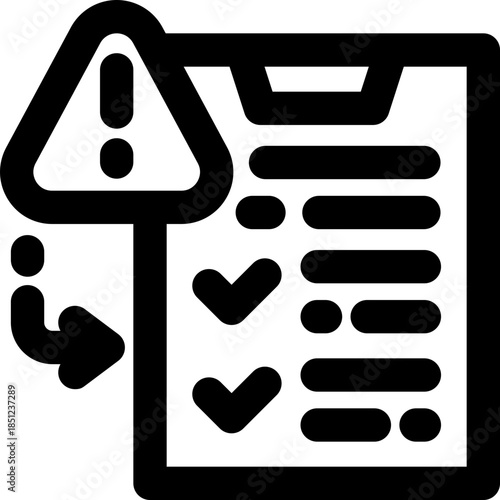 risk evaluation line icon. Clean and minimalist vector icon for websites, mobile apps, presentations, and logos. Fully scalable and customizable for any project.