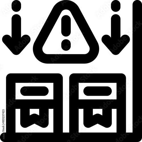 stock line icon. Clean and minimalist vector icon for websites, mobile apps, presentations, and logos. Fully scalable and customizable for any project.