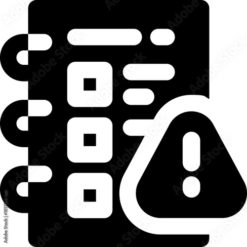 response plan glyph icon. Strong and solid vector icon for websites, mobile interfaces, presentations, and visual branding. High quality and easy to edit.