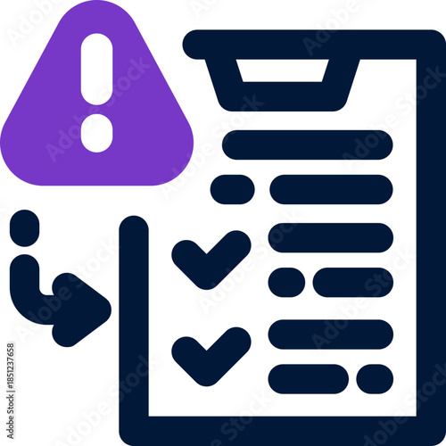 risk evaluation duotone icon. Sleek and modern vector icon for websites, mobile apps, marketing materials, and corporate design. Fully scalable and ready to use.