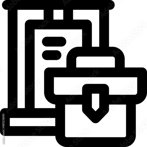 business line icon. Clean and minimalist vector icon for websites, mobile apps, presentations, and logos. Fully scalable and customizable for any project.