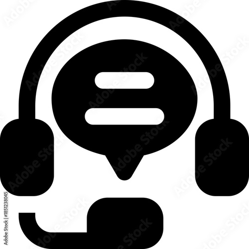 live chat glyph icon. Strong and solid vector icon for websites, mobile interfaces, presentations, and visual branding. High quality and easy to edit.