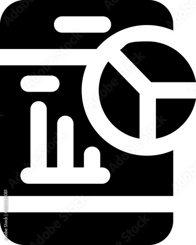 smartphone glyph icon. Strong and solid vector icon for websites, mobile interfaces, presentations, and visual branding. High quality and easy to edit.