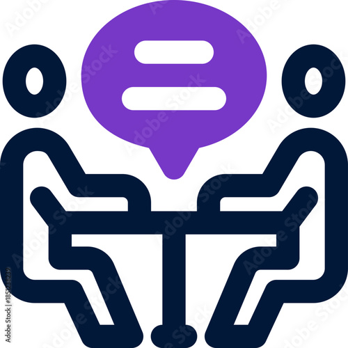 conversation duotone icon. Sleek and modern vector icon for websites, mobile apps, marketing materials, and corporate design. Fully scalable and ready to use.