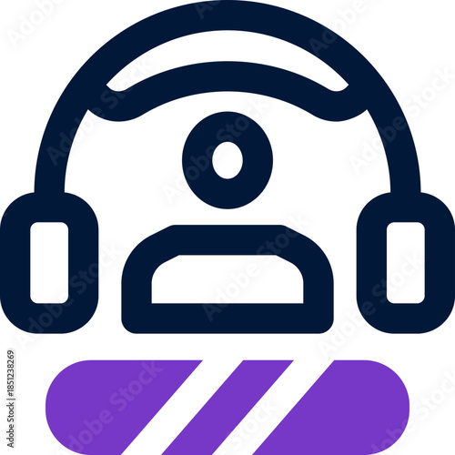 operator duotone icon. Sleek and modern vector icon for websites, mobile apps, marketing materials, and corporate design. Fully scalable and ready to use.