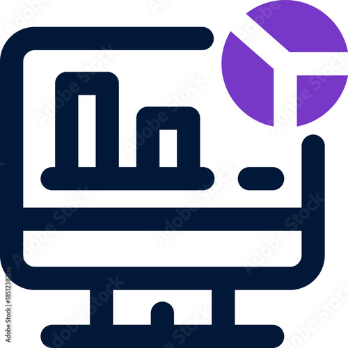 computer duotone icon. Sleek and modern vector icon for websites, mobile apps, marketing materials, and corporate design. Fully scalable and ready to use.