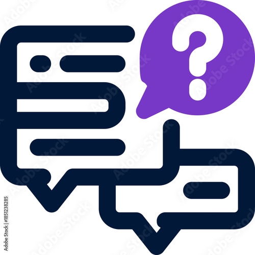 question duotone icon. Sleek and modern vector icon for websites, mobile apps, marketing materials, and corporate design. Fully scalable and ready to use.